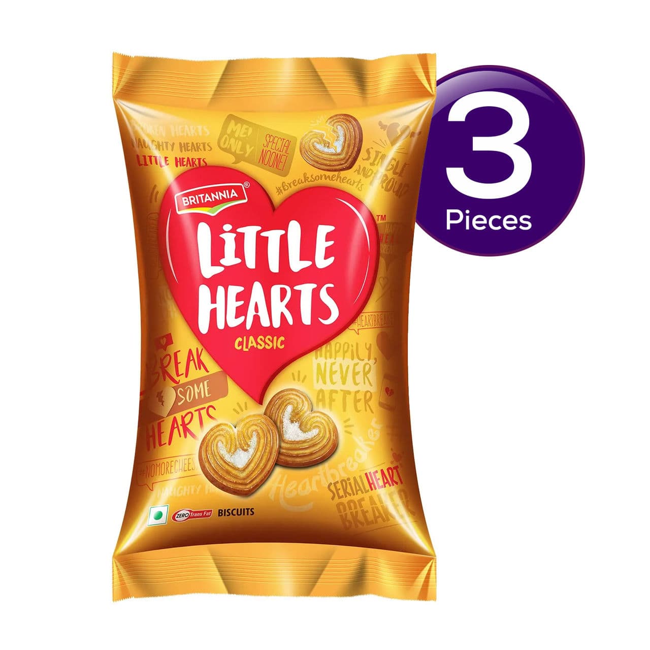 Britannia Classic Little Hearts 75 gms Combo - image 1
