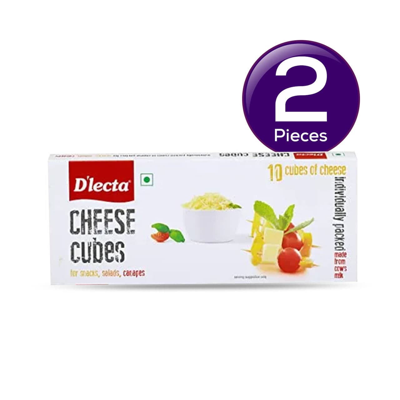 D'lecta Cheese- Cubes 200 g Combo - image 1