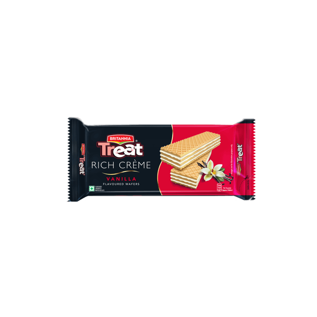 Britannia Treat Creme Vanilla Flavoured Wafer Biscuit - image 1